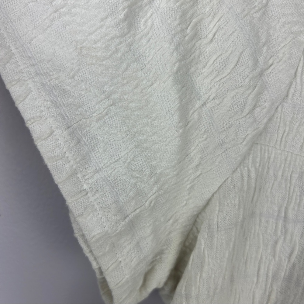 Lucky Brand Cotton Blend Square Neck Short Sleeve Top XL White - Picture 6 of 11